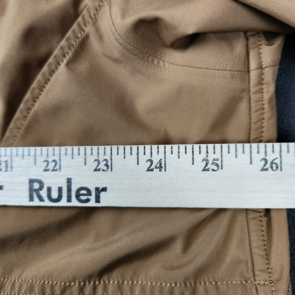 Lululemon Relaxed Fit Rain Shell Jacket Womens Medium Beige Drawstring FLAWS - Picture 13 of 15